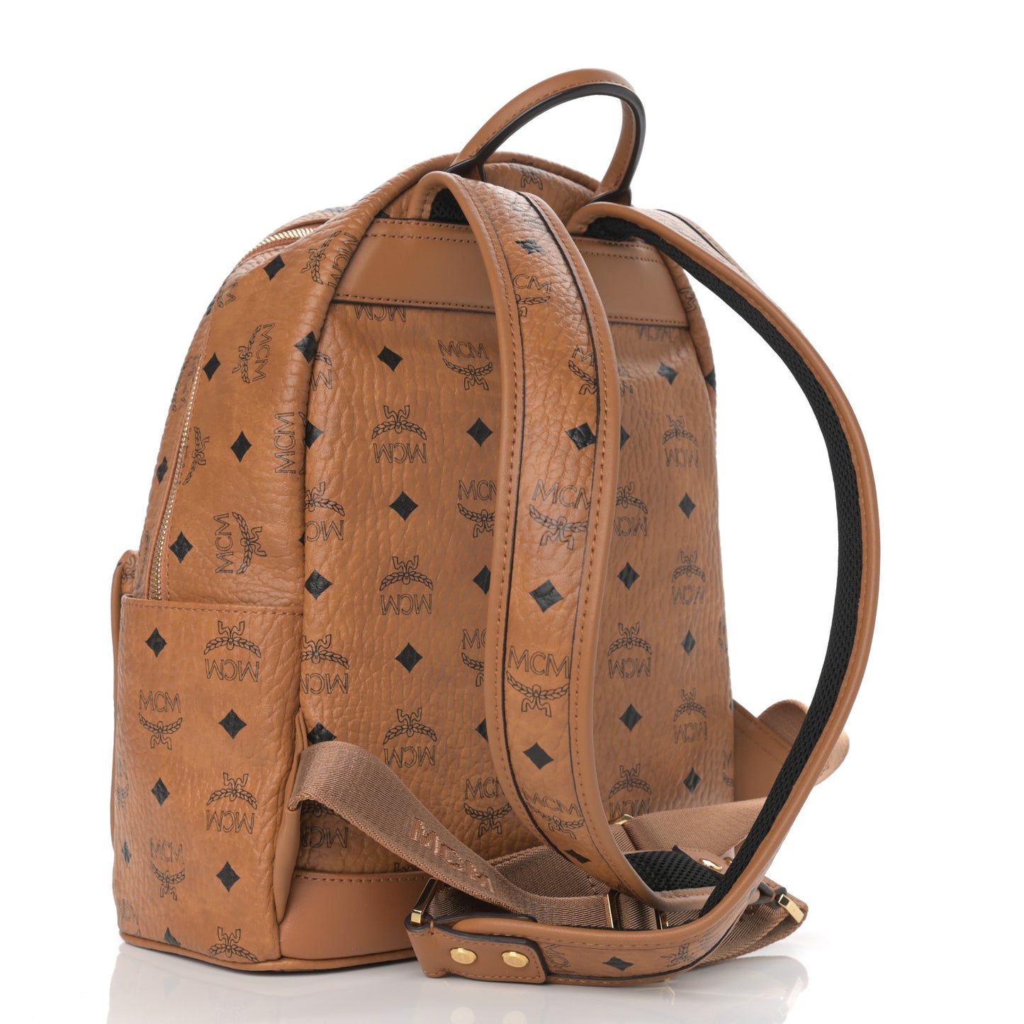 Visetos Studded Retro Trilogie Stark Backpack Cognac