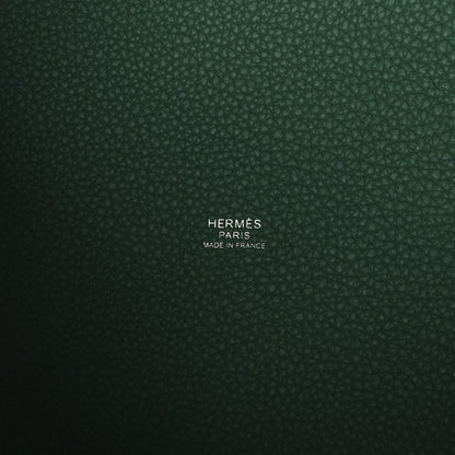 Hermes Taurillon Clemence Picotin Lock 22 MM  Vert Jade 6 of 10