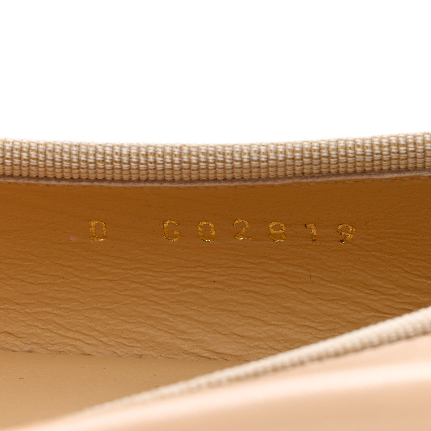 Chanel Lambskin Cap Toe CC Ballerina Flats 37.5 Beige Black 5 of 9