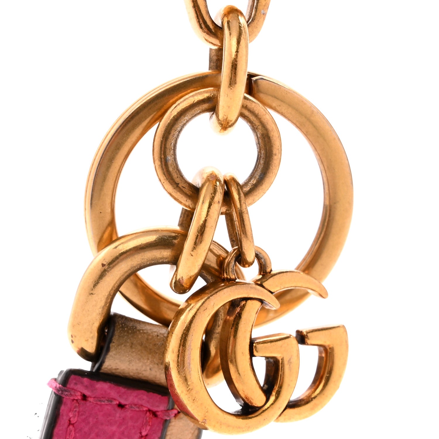 Gucci Calfskin Monogram Bi-Color Letter J Key Charm 3 of 3