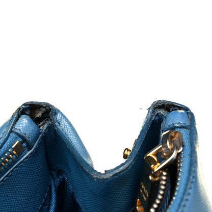 Prada Saffiano Medium Galleria Double Zip Tote Cobalto 13 of 25