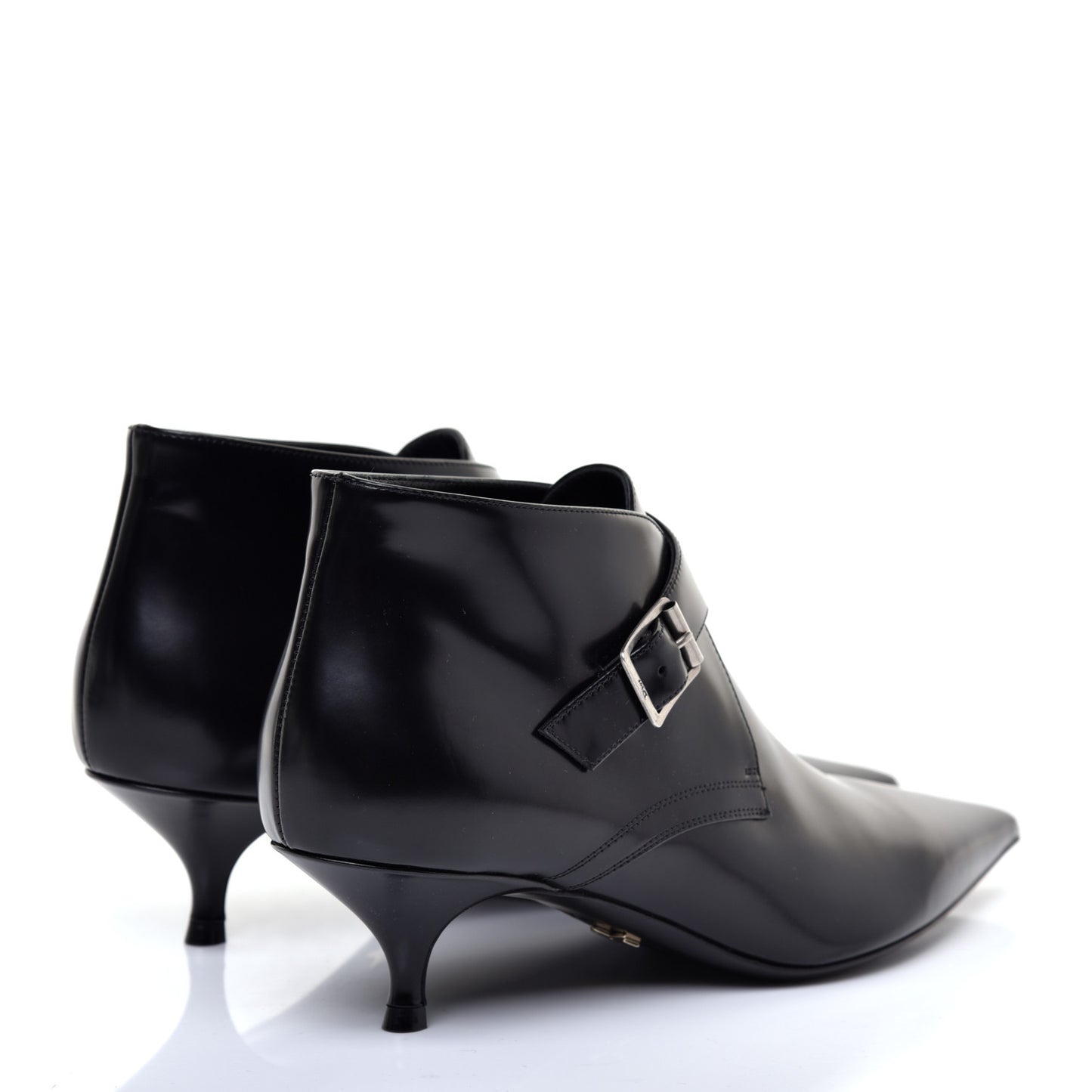 Calfskin Ankle Boots 39.5 Black