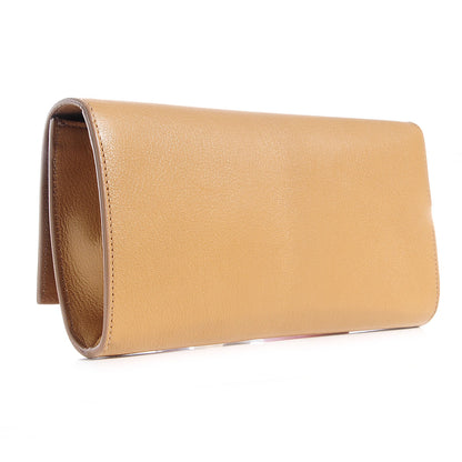 Saint Laurent Goatskin Small Belle de Jour Clutch Beige 3 of 8