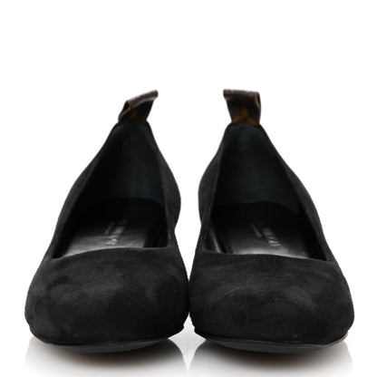 Louis Vuitton Suede Uniformes Pump 37 Black 3 of 9