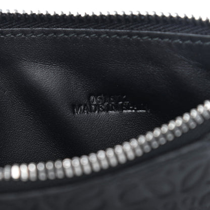 Loewe Calfskin Embossed Repeat Coin Card Holder Black 6 of 7