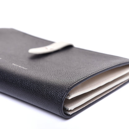 Celine Grained Calfskin Large Multifunction Strap Wallet Black Chalk 7 of 11