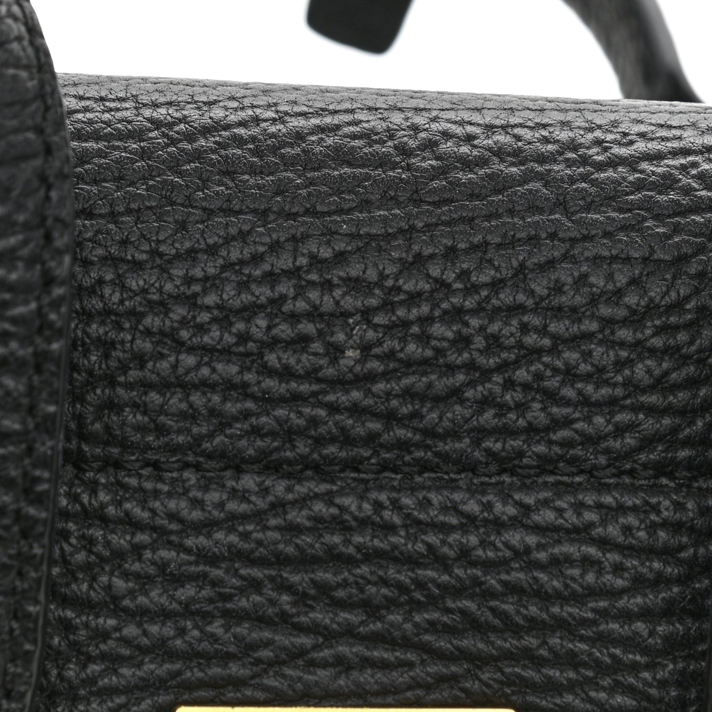 Textured Calfskin Mini Pashli Satchel Black