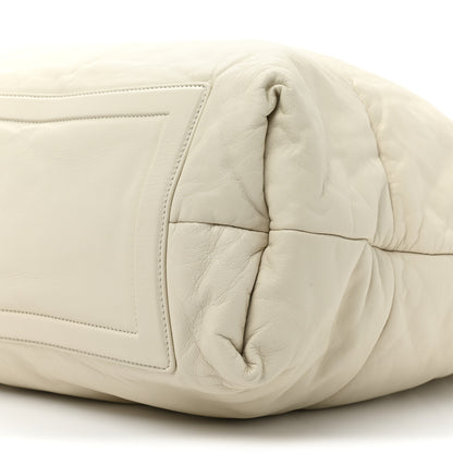Chanel Lambskin Quilted Large Coco Cocoon Tote White 8 of 9