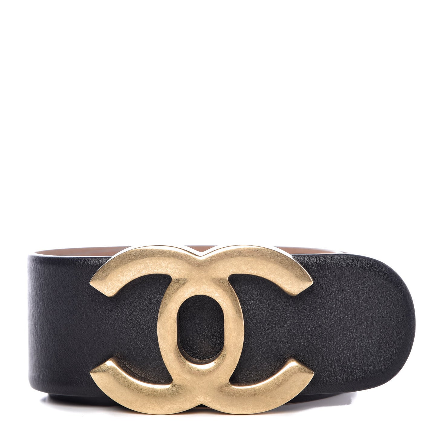 Calfskin CC Turn Lock Belt 75 30 Black