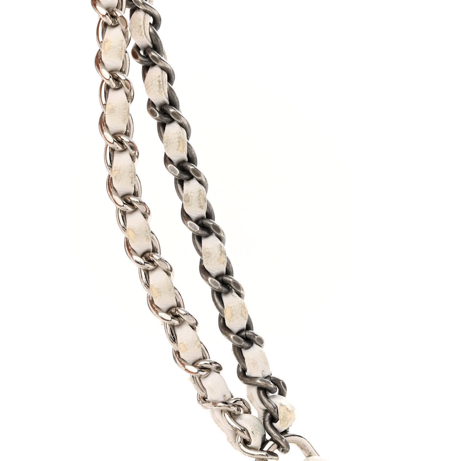 Chanel Aged Calfskin Quilted Small Gabrielle Hobo White 16 of 18