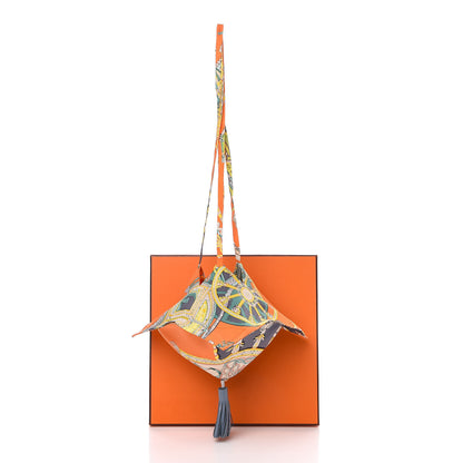 Hermes Silk Petit H Net Bag Orange 8 of 8