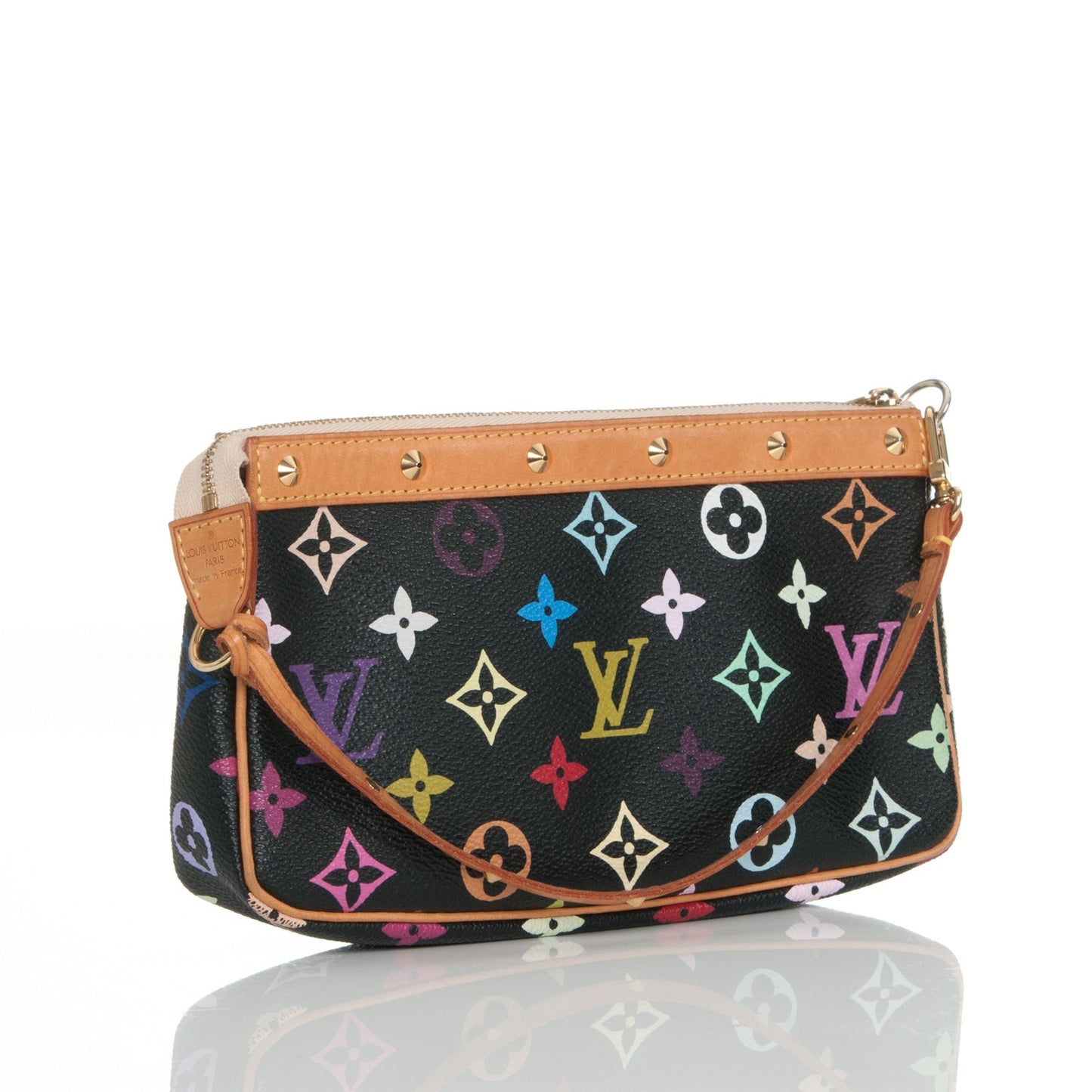 Monogram Multicolor Pochette Accessories Black
