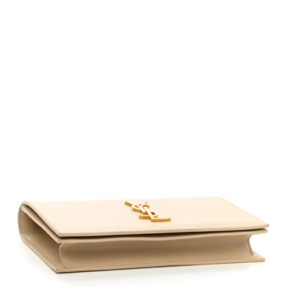 Saint Laurent Grain De Poudre Classic Kate Monogram Clutch Nude Powder 4 of 10