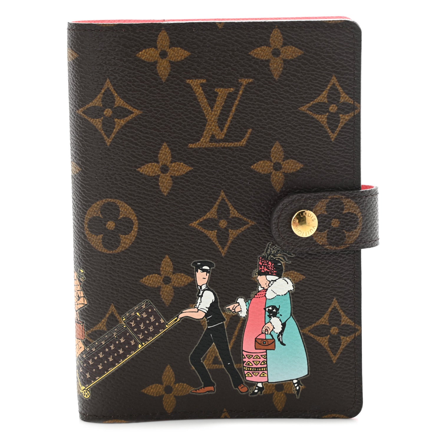Louis Vuitton Monogram Illustre Small Ring Agenda Rose 1 of 9