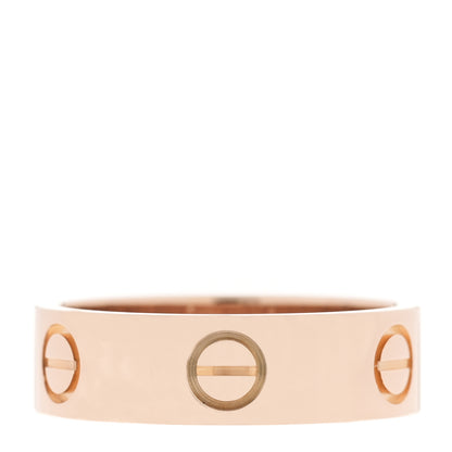 Cartier 18K Pink Gold 5.5mm LOVE Ring 53 6.5 3 of 4
