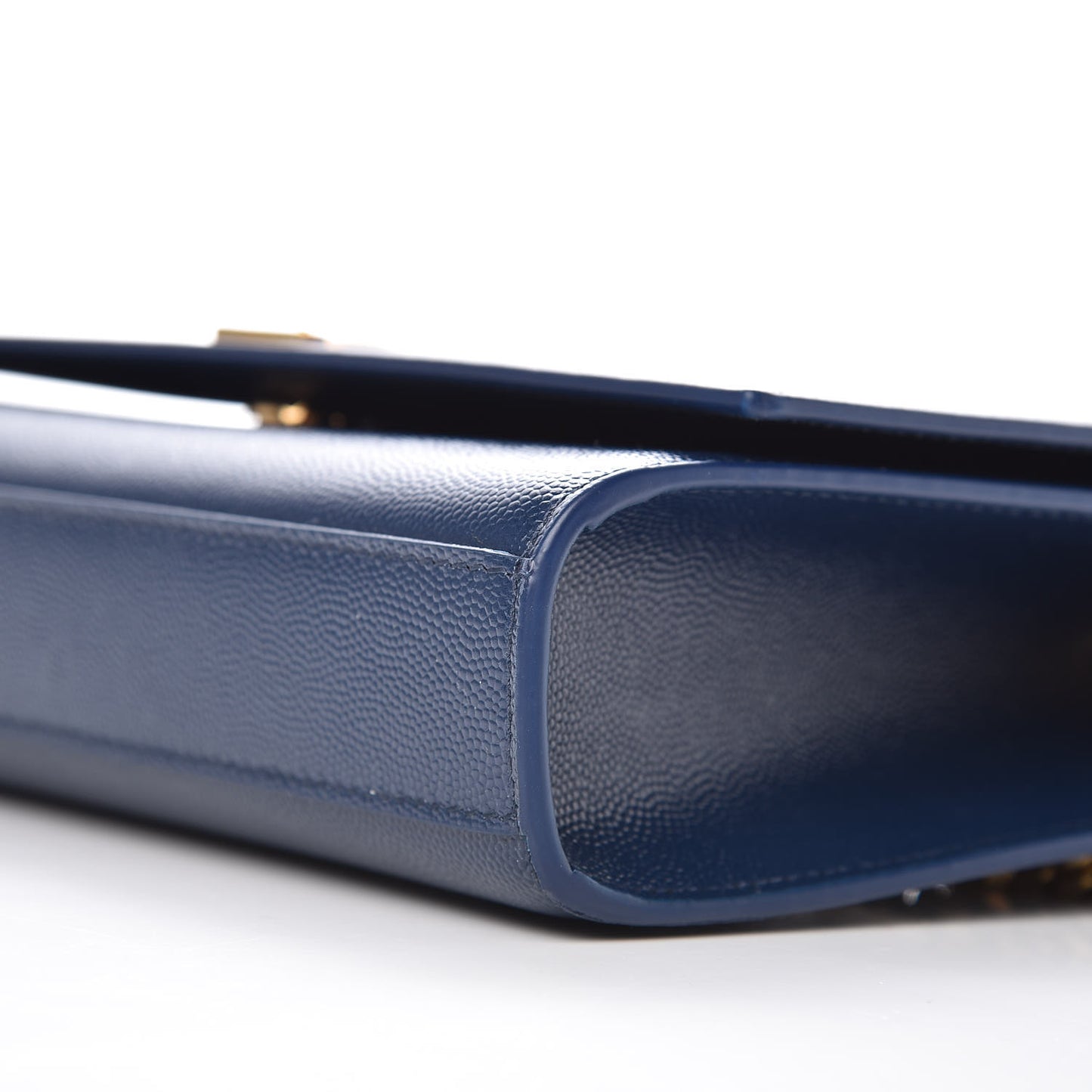 Grain De Poudre Medium Classic Monogram Kate Satchel Denim Blue