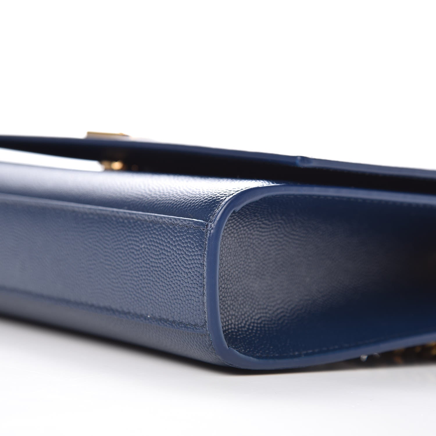 Saint Laurent Grain De Poudre Medium Classic Monogram Kate Satchel Denim Blue 8 of 9