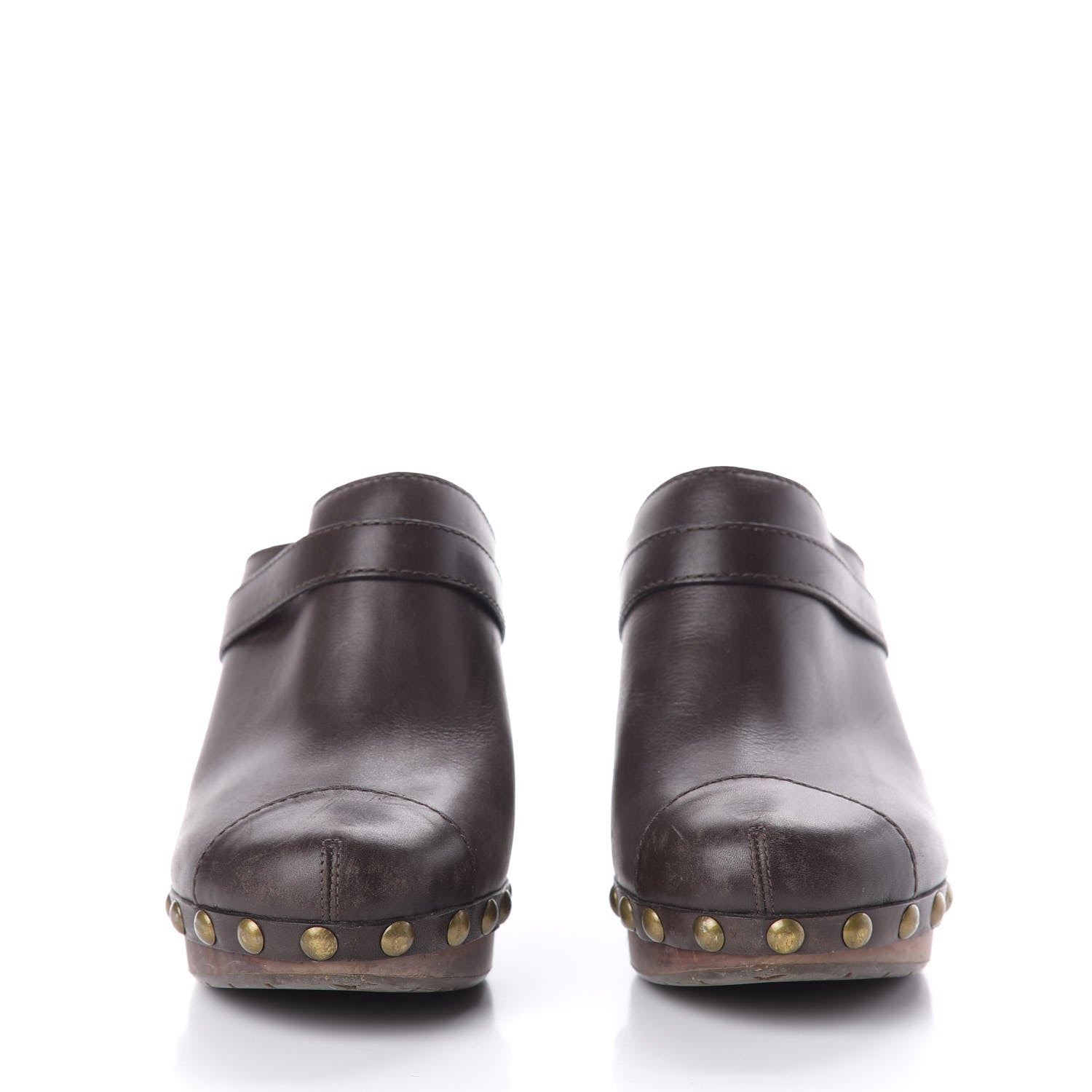 Chanel Calfskin CC Clog 38.5 Brown 3 of 9