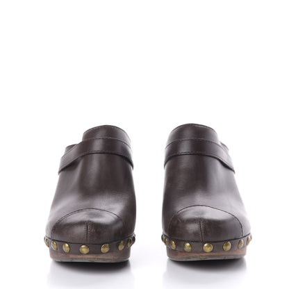 Chanel Calfskin CC Clog 38.5 Brown 3 of 9