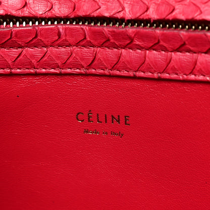 Celine Snakeskin Medium Phantom Luggage Fuchsia 6 of 11
