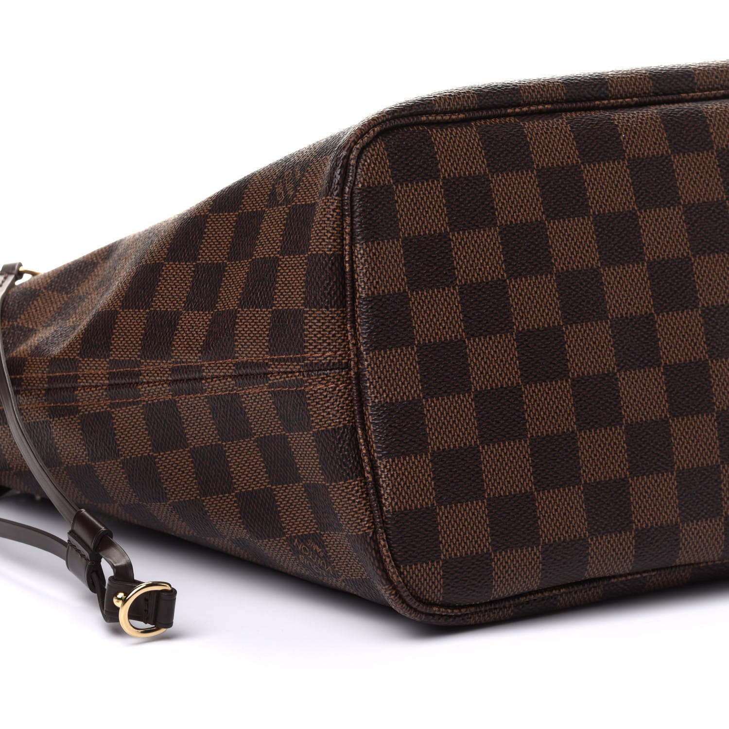 Louis Vuitton Damier Ebene Neo Neverfull MM Rose Ballerine 10 of 11