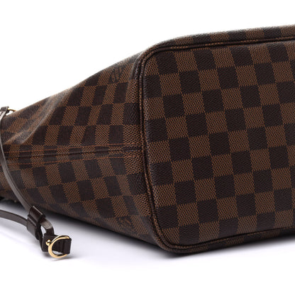 Louis Vuitton Damier Ebene Neo Neverfull MM Rose Ballerine 10 of 11