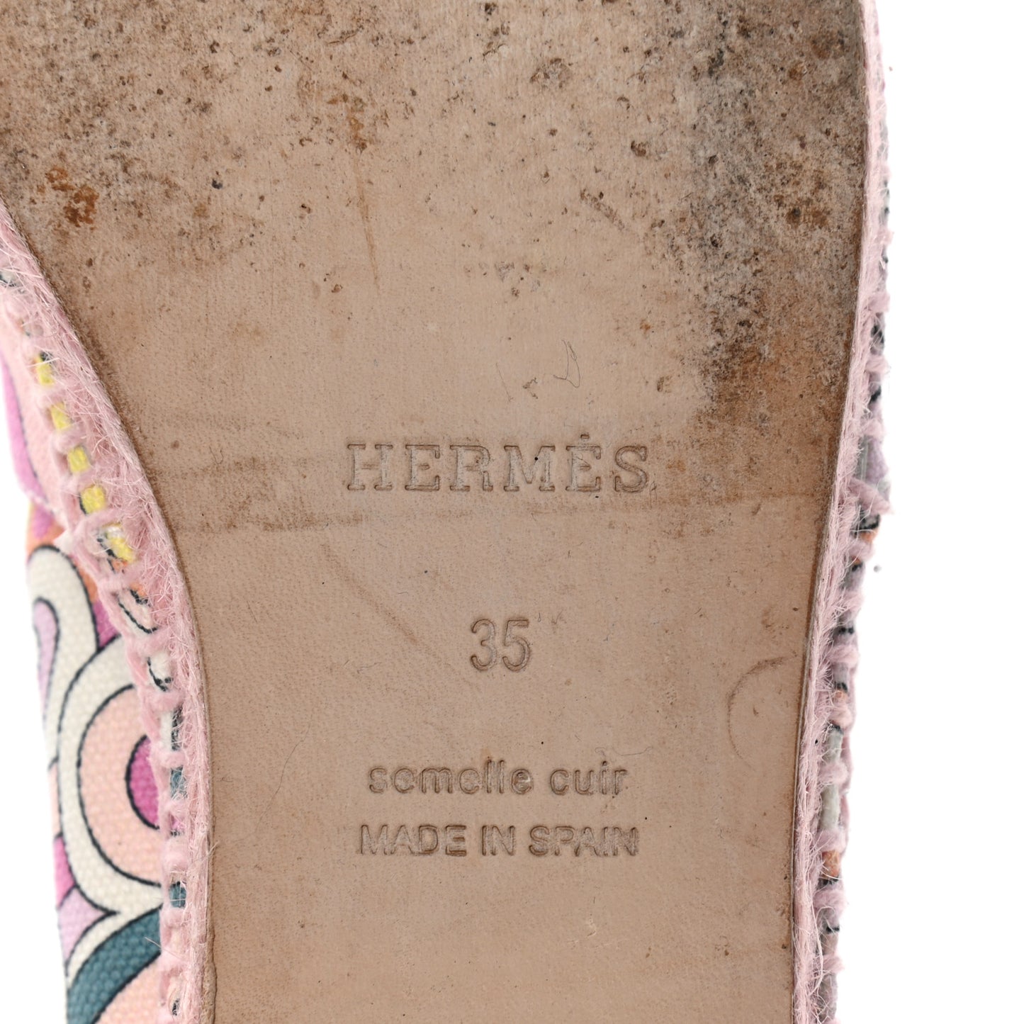 Printed Canvas Womens Espadrilles 35 Multicolor