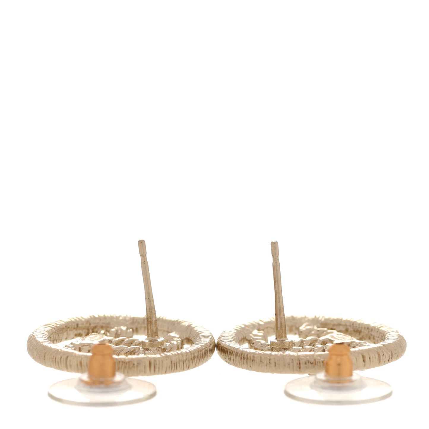 CC Round Rope Earrings Gold
