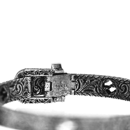 Gucci Sterling Silver Garden Buckle Bracelet 4 of 4