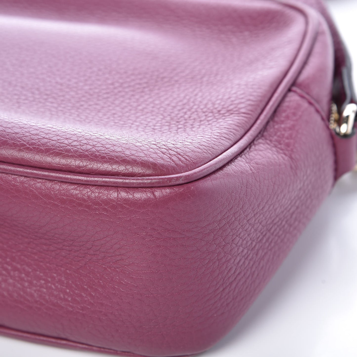 Pebbled Calfskin Small Soho Disco Bag Peonia Flower