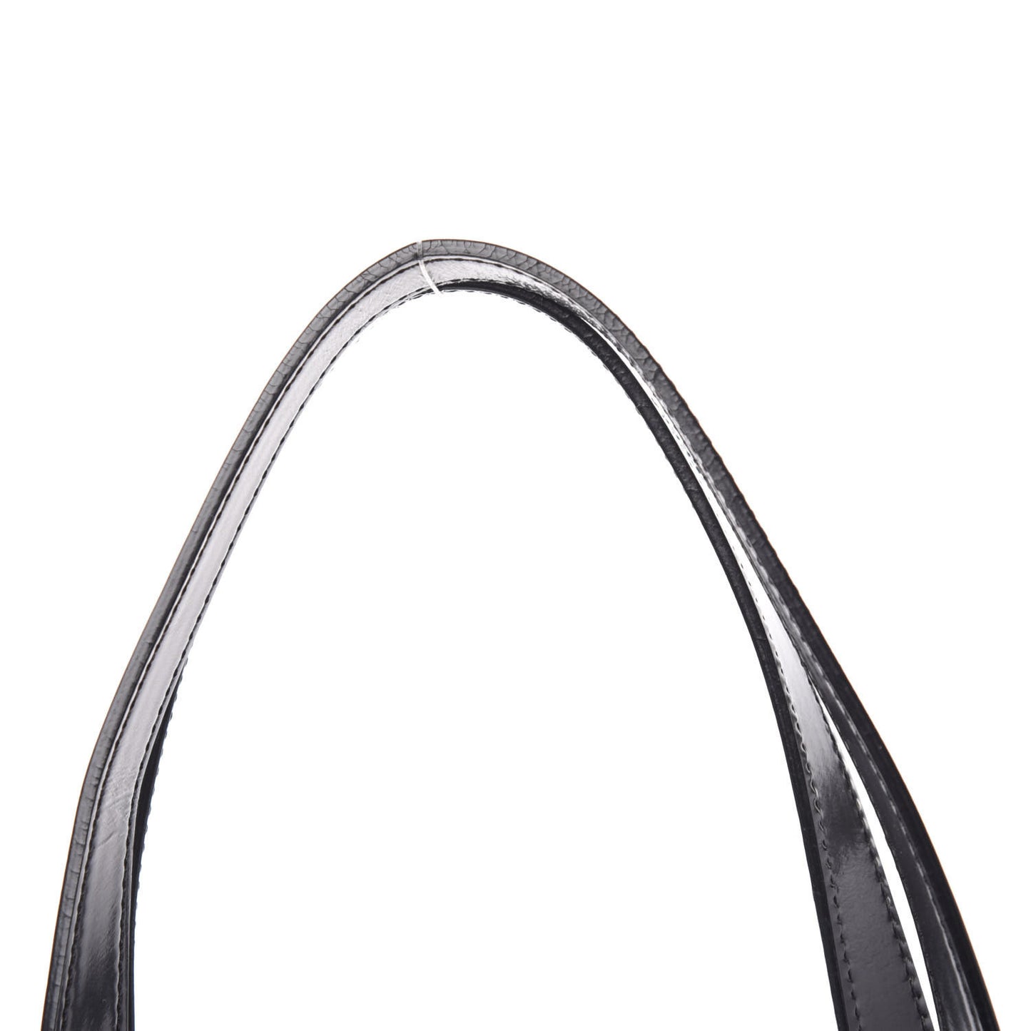 Patent Trim Nova Check Shopper Tote Black