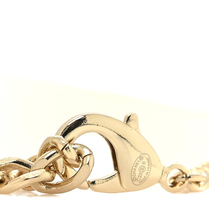 Chanel Metal Crystal CC Heart Logo Chain Belt Gold 3 of 4