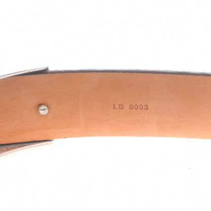 Louis Vuitton Monogram Belt w Silver Buckle 90 36 5 of 6