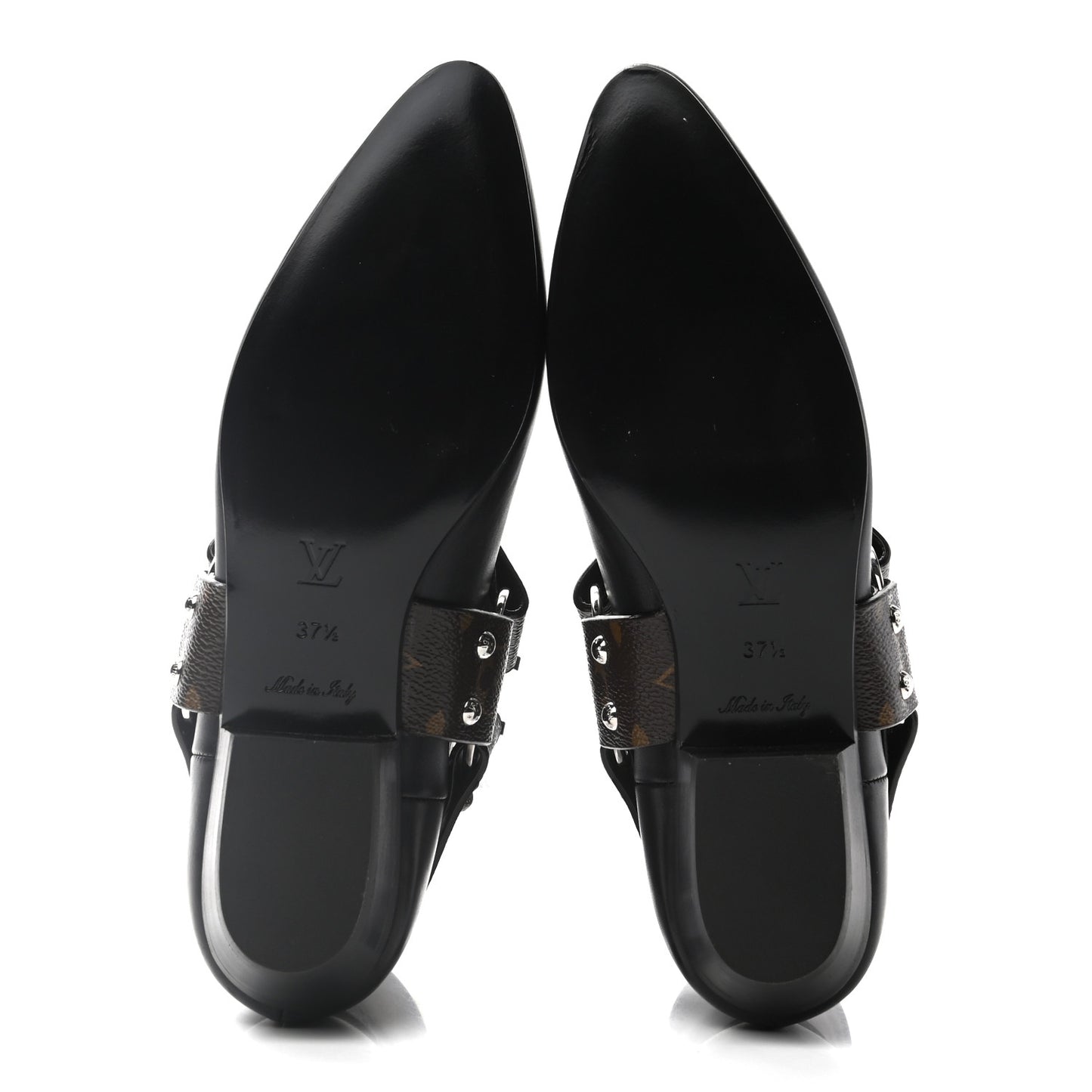 Calfskin Monogram Rhapsody Ankle Boots 37.5 Black