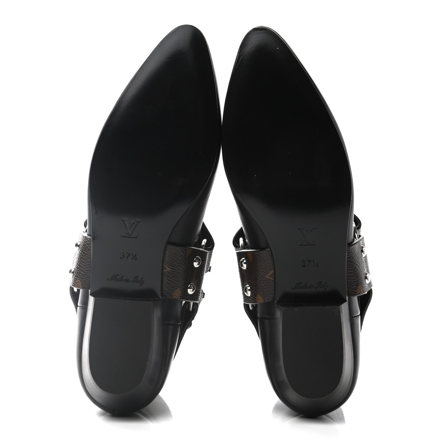 Louis Vuitton Calfskin Monogram Rhapsody Ankle Boots 37.5 Black 5 of 8