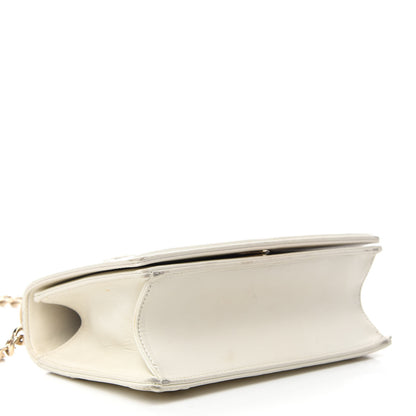 Christian Dior Lambskin Studded Medium Diorama Flap Bag Latte 4 of 17