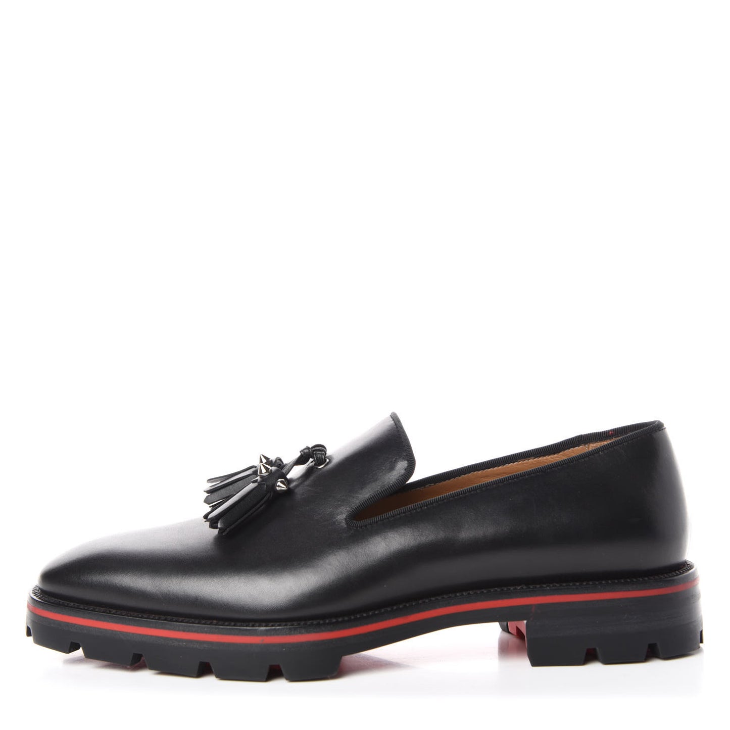 Calfskin Mens Luglion Flats 41 Black