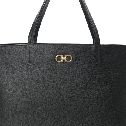 Salvatore Ferragamo Calfskin Medium Tote Black 7 of 10