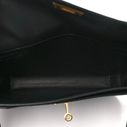 Hermes Epsom Kelly Depeches 25 Pouch Black 5 of 10