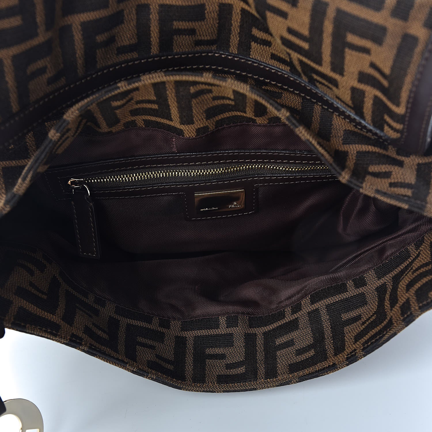 Fendi Zucca Medium Chef Shoulder Bag Tobacco 5 of 10