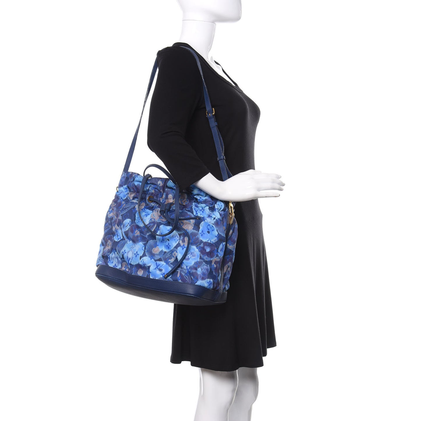 Nylon Monogram Ikat Noefull MM Grand Blue