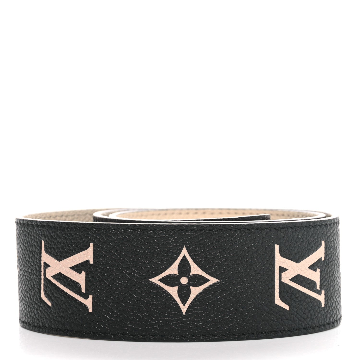 Louis Vuitton Empreinte Monogram Bandouliere Shoulder Strap Black Beige 2 of 5