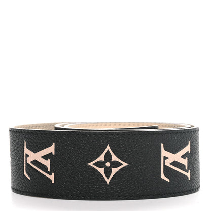 Louis Vuitton Empreinte Monogram Bandouliere Shoulder Strap Black Beige 2 of 5