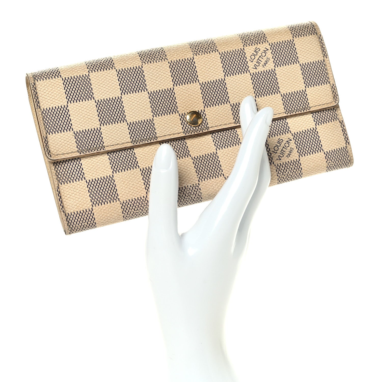 Louis Vuitton Damier Azur Sarah Wallet 2 of 7
