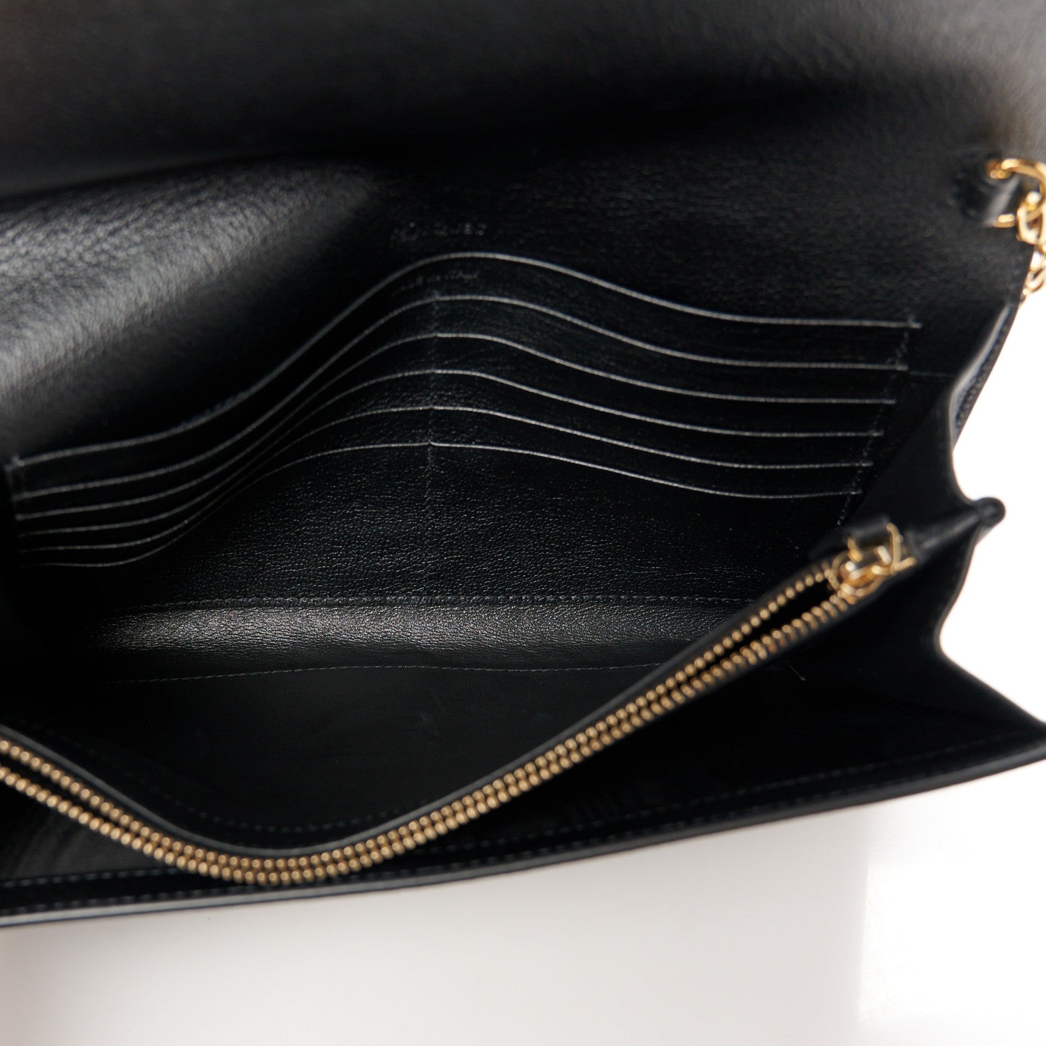 Saint Laurent Calfskin Monogram Belle de Jour Chain Clutch Black 5 of 10