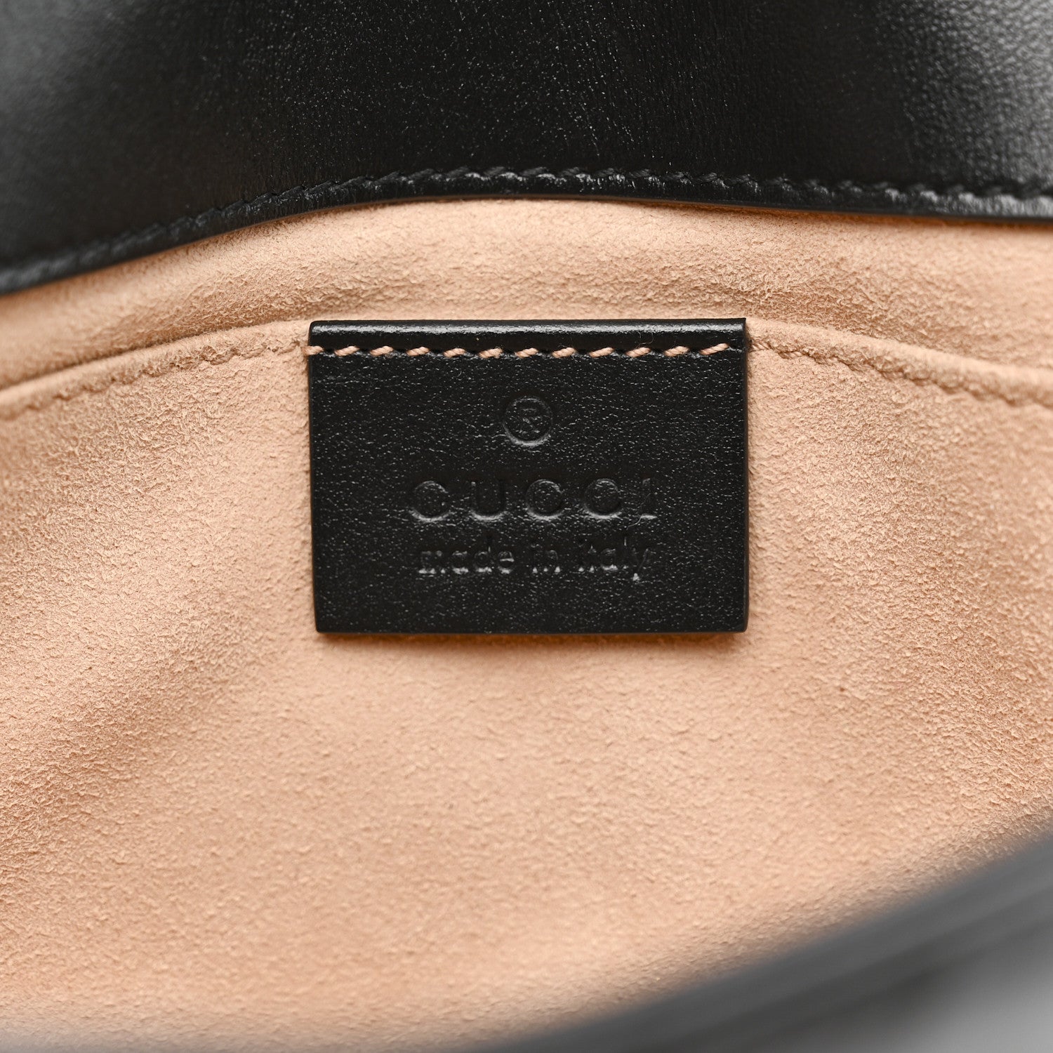Gucci Calfskin Matelasse Mini GG Marmont Shoulder Bag Black 6 of 14