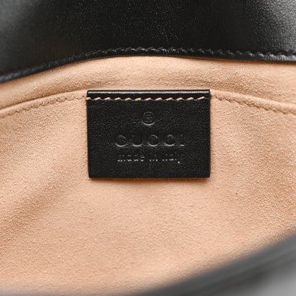 Gucci Calfskin Matelasse Mini GG Marmont Shoulder Bag Black 6 of 14