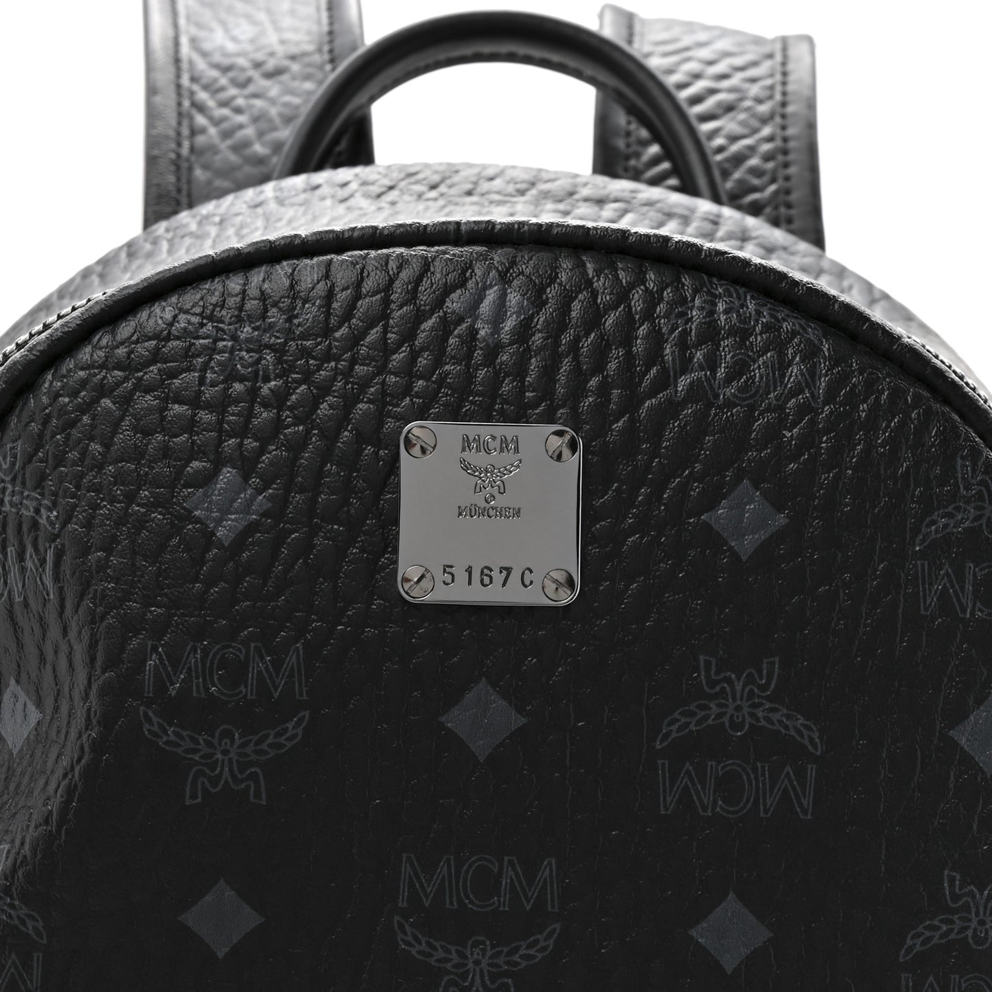Visetos Medium Side Studs Stark Backpack Black