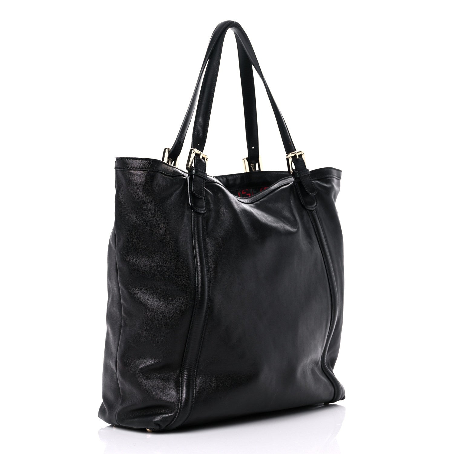 Gucci Calfskin Large Britt Shoulder Bag Black 3 of 20