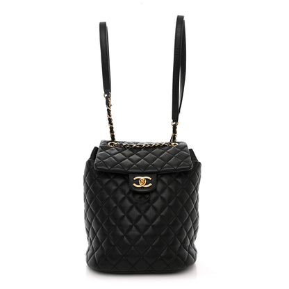 Chanel Lambskin Quilted Small Urban Spirit Backpack Black 1 of 10